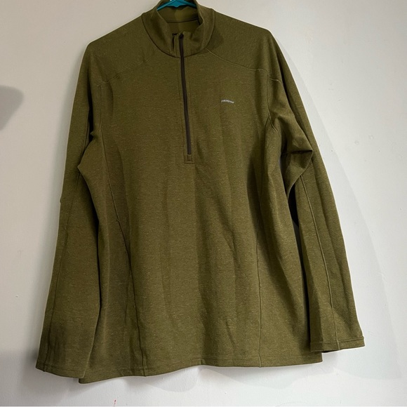 PATAGONIA Men's Capilene 3 Midweight Zip-Neck, Tuscan Olive - Large - Picture 9 of 10